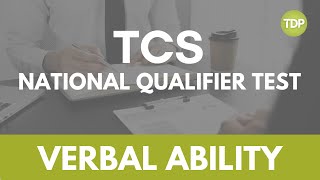 TCS NQT 2022 | Verbal Ability Test Pattern 2022 | The Dawn Publishers