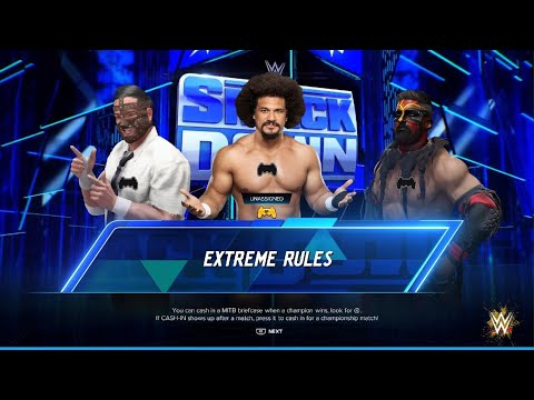 WWE 2K24 AWA Friday night smackdown: Daniel heart vs David lee vs The debut of Carlito