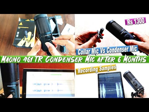 Maono 461 TR Condenser Microphone Detail Review after Using 6 Months | Collar Mic vs Condenser Mic