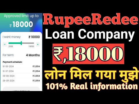 Rupeeredee Loan Company Rs,18K Loan immediately approved without salary slip 101% Real information