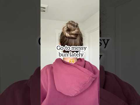 Go-to Messy Bun Lately! #messybun #messybuntutorial #messybunhairstyle