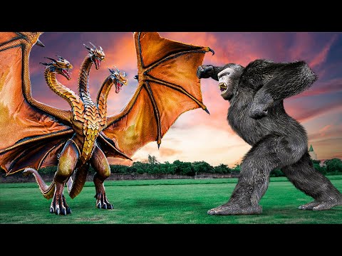 Godzilla, Kong VS King Ghidorah | Kingdom of the Planet of the Apes VS Jurassic Park 4 | Best Movies