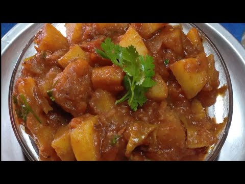 how to make potato curry recipe in telugu//potato tomato curry//simple & tasty recipes/aloo recipes