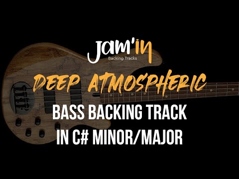 Deep Atmospheric Bass Backing Track in C# Minor/Major