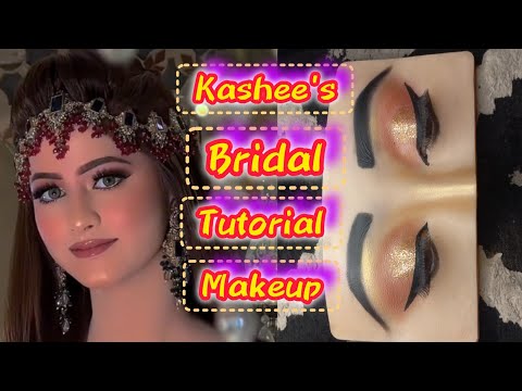 kashee's inspired eyemakeup step by step for begginers | kashees bridal makeup | kashees makeup |