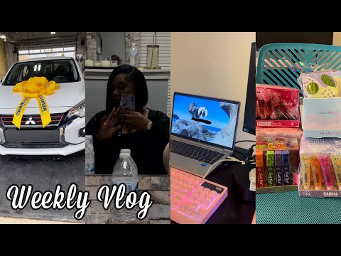 VLOG | Spend the weekend with me ♡ Work, New Car, Hair Appointment, Packing orders +More