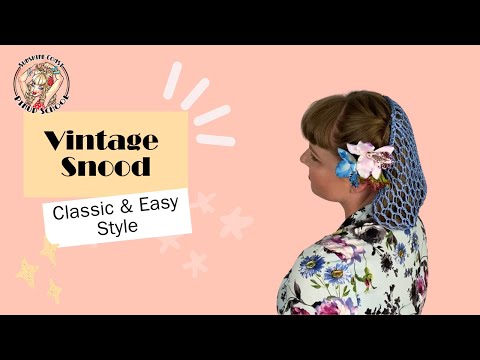 Vintage Snood Hairstyle with Grip Tuth Combs