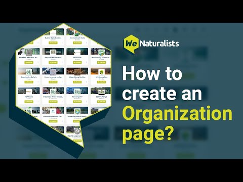 How to create an organization on WeNaturalists?