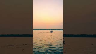 Sunset Scenery On Boat. #shorts #sunsetview #sunset #nature #boat