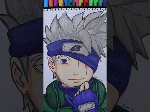 Kakashi Hatake drawing #anime #shorts #kakashi