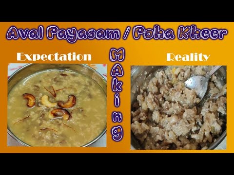 Aval payasam/poha kheer/Expectation & Reality/ Tamil New Year Special.....