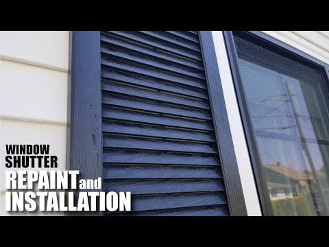 Window shutter restoration, make those window shutters look new again #diy #windowshutters