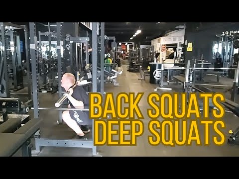 Back Squats deep /Gladiator Training Program