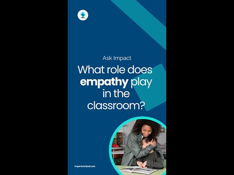 What role does empathy play in the classroom?