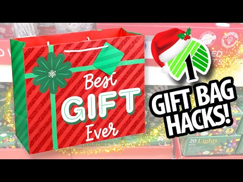 🎄25 BRILLIANT Dollar Tree Gift Bag DIYs & HACKS for Christmas 2024