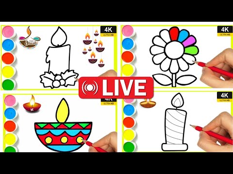 Diwali Video Live By Arya Drawing Art