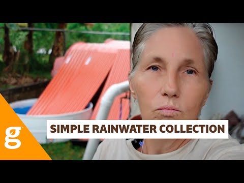 5 minute rainwater collection system - super simple!