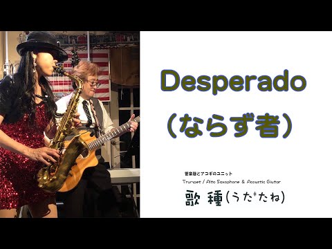 【長岡京 Wood Stock】” Desperado ならず者 " (Eagles) Cover by Trumpet & Acoustic Guitar