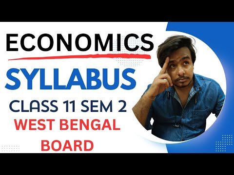 WBCHSE NEW SYLLABUS I Class 11 2ND SEM I ECONOMICS I 2024-25 II Board Exam #westbengalboard #wbboard