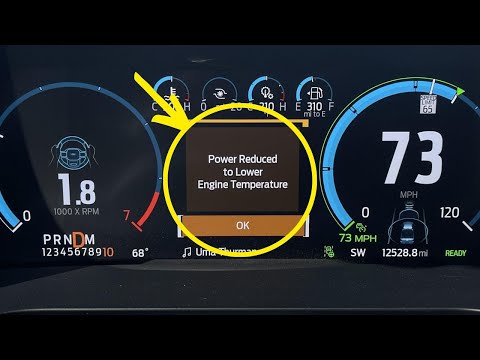 “Power Reduced to Lower Engine Temp” warning in Ford vehicles