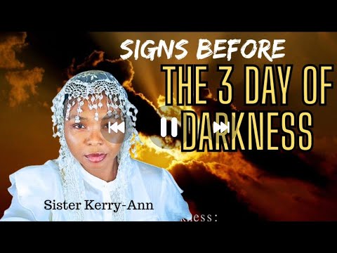 URGENT!! PROPHETIC MOTHER REVEALS ABOUT THE 3 DAYS OF DARKNESS!! ##WEARENEAR #2NDEXODUS #ITISTIME