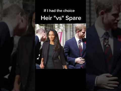 Heir vs spare #shorts, #meghamarkle, #duchessofsussex, #princeharry, #princewilliam, #harryandmeghan