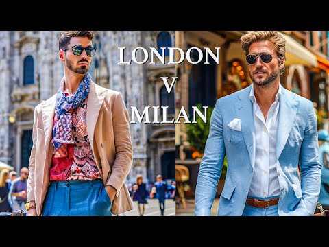 Men's Street Style - Milan 🇮🇹 vs. London 🇬🇧