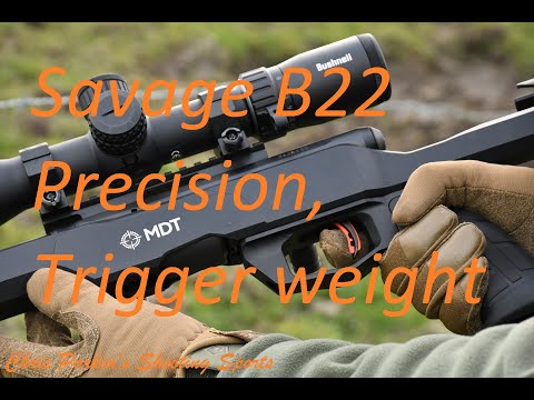 Savage B22 Precision, trigger pull weight consistency