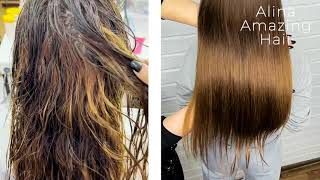 ✅ Keratin Smoothing Treatment #amazinghair