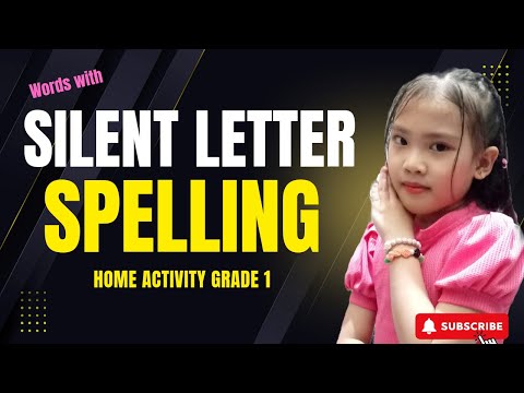 SPELLING ACTIVITY || ENGLISH WORDS WITH SILENT LETTERS #homeactivity #vocabularybuilding