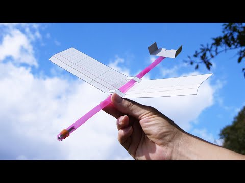 【DIY】It flies great!! Straw Airplane