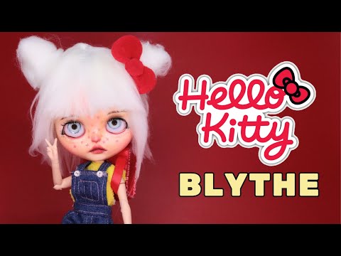 I MADE A HELLO KITTY CUSTOM (DBS) BLYTHE DOLL