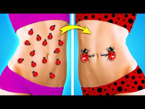 Extreme Makeover - from Nerd to LADYBUG! 🐞How to Become a Ladybug in Real Life by CoCoGo!