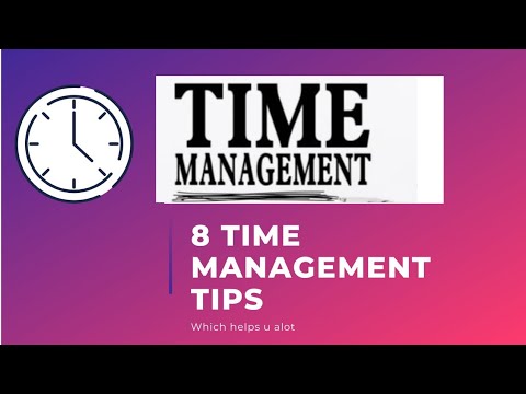 Time management tips for students / Important tips in a student life