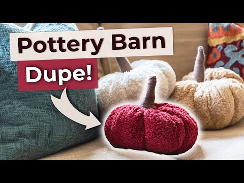 DIY Pumpkin Pillow for Cheap!