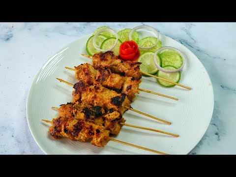 Easy Chicken Sheek Kabab On Pan | Chicken Reshmi Boti Kabab Recipe | How To Make Chicken Boti Kebab