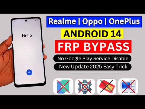 All - Realme | Oppo | OnePlus Frp Bypass Android 14 Without Pc | Unlock Google Account Lock 2025