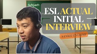 ACTUAL JOB INTERVIEW | ESL Teacher | Sankei English