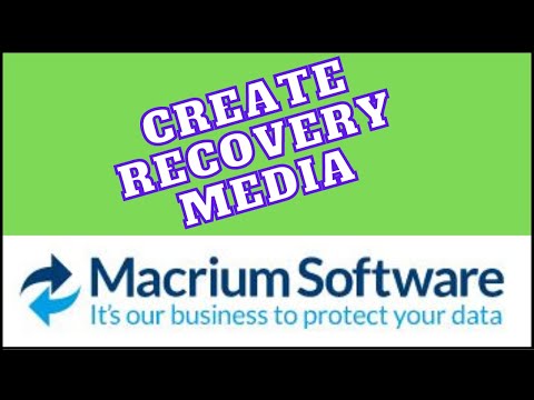 Macrium Reflect create bootable media