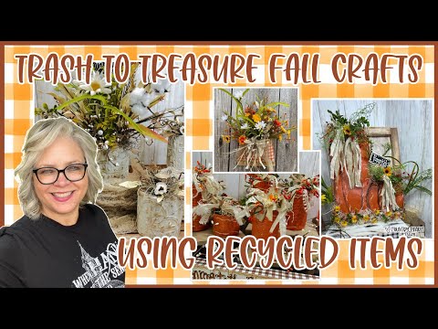 🍂 Upcycle Fall Crafts From Recycled Items Like Cans And Boxes 🍂 Trash to Treasure