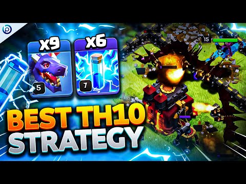 ZAP DRAGONS at TH10 is SIMPLE and BROKEN | Easiest Town Hall 10 Attack Strategy Clash of Clans