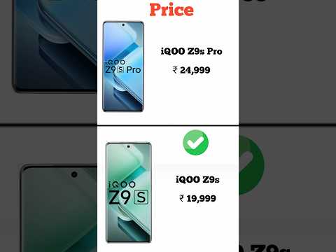 iQOO Z9s Pro vs iQOO Z9s | Konsa phone lena chahiye | Full comperijon in short