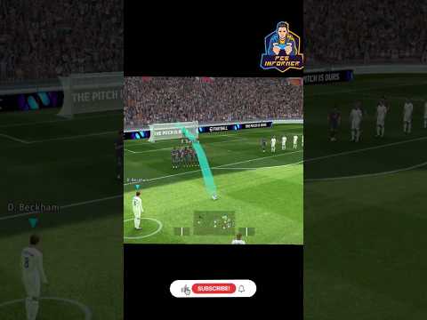 Beckham The FreeKick Master💀..🔥 | #viral #football #pes #shortsfeed #efootball #ytshorts #shorts