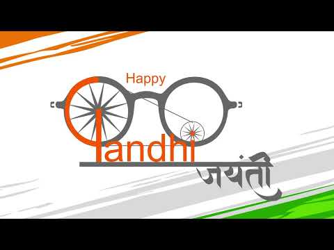 Gandhi Jayanti, Mahatma Gandhi, Charkha Animation, Charkha Green Screen, Charkha, Charkha Animation