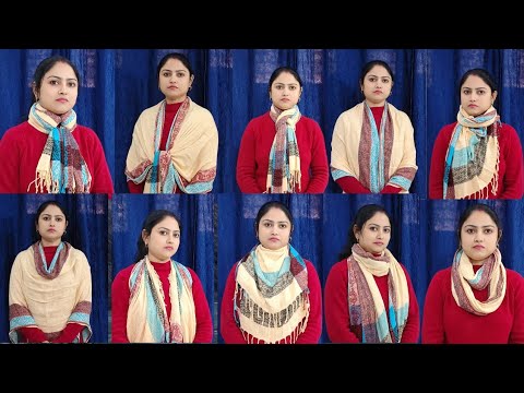 Winters में स्कार्फ / स्टॉल Style करने के 14 नए तरीके |How To Wear Wollen Scarf🧣Ways To Wear a Stall