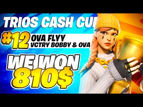 12TH IN THE FORTNITE TRIO CASH CUP 🏆 ($810) 🏆 w/VCTRY Bobby & OVA Pizza4k