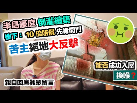 【半島豪庭 倒灌續集】樓下要求10倍賠償💰樓上絕地反擊一招 KO‼️能否成功換喉❓被指拖欠賠償｜事主親自回應｜黑糯米調查報道