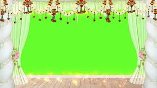 Beautiful flower garlands background hd | greenscreen background hd | copyright free video hd