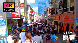 【4K】夏休み！休日の原宿竹下通りを散歩 (Aug. 2023) | Take a walk on Takeshita Street in Harajuku on holidays.