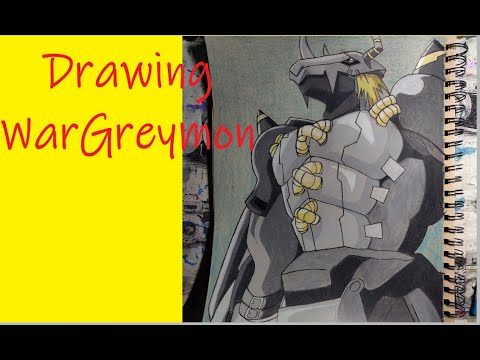 Black WarGreymon #Drawing with #History| #Timelapse | Agent00sonic